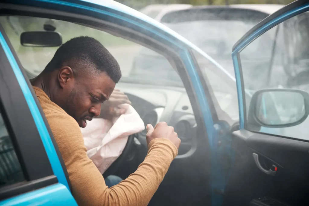 a man in need of airbag injury lawyer Grabb & Durando after facing airbag injury