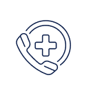 Slip and fall accident icon and medical assistance for injury claims in Tucson, Arizona.